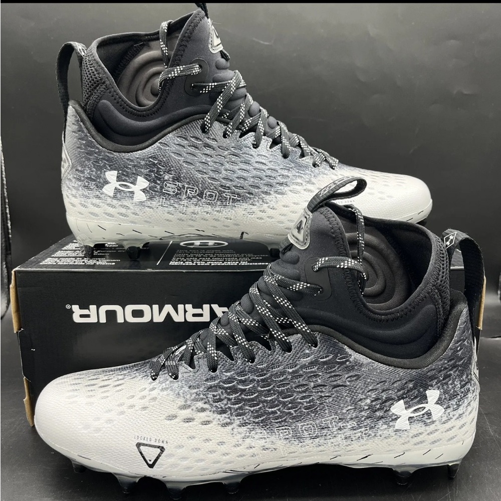 Under Armour Spotlight Lux MC 2.0 Football Cleats Mens Size Black 3025082-001